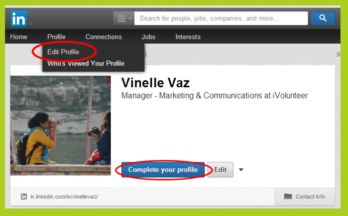 Complete your profile