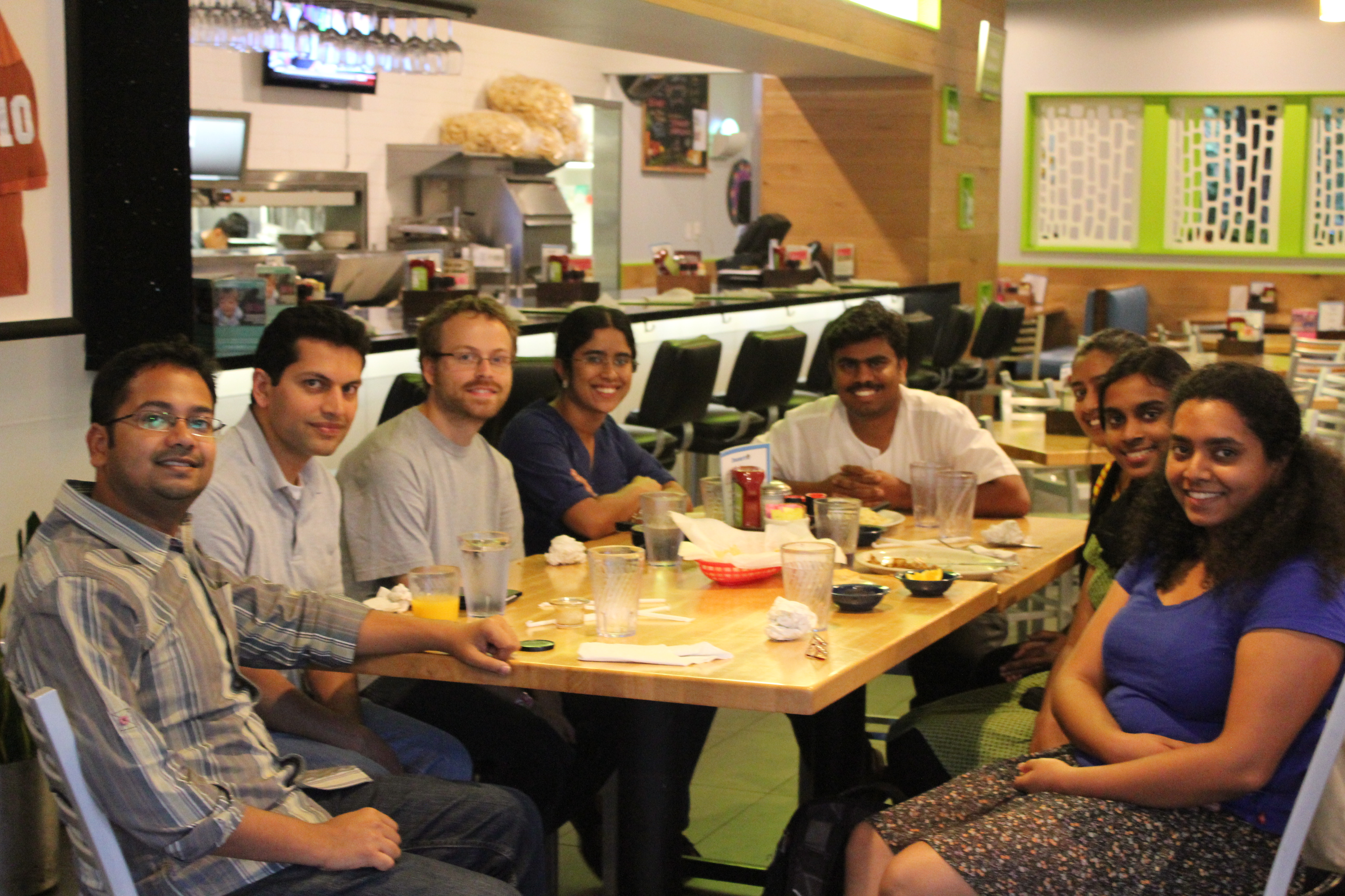 Dinner with AID Austin Volunteers