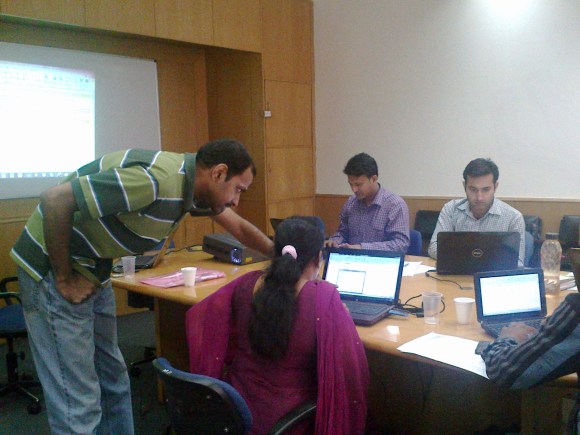 Ramesh taking a GYAN Session on Excel Skills